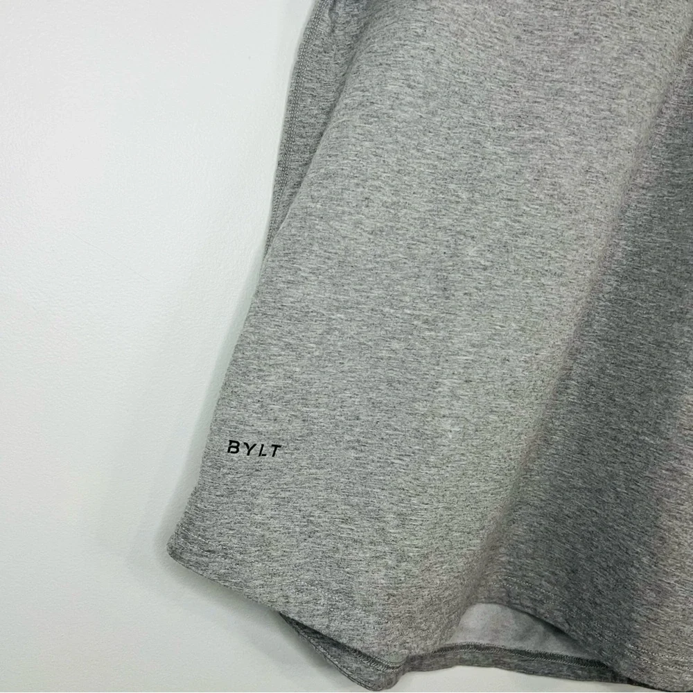 BYLT Signature Henley Drop-Cut Short Sleeve Shirt Large